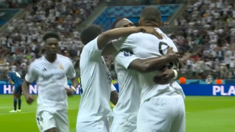 Video: Mbappe scores on Real Madrid debut