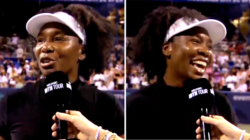 Venus Williams confirms her engagement in post-match interview