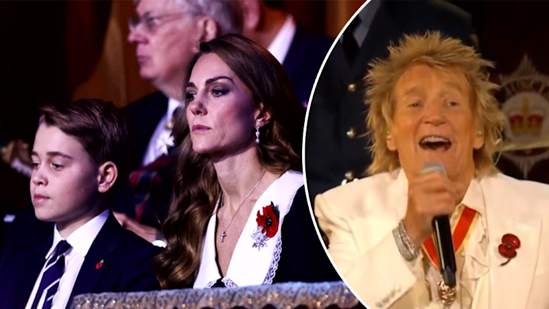 Prince George joins royal family during Festival of Remembrance