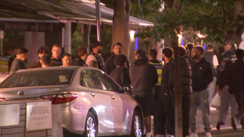 Two men in hospital after machete stabbing in Melbourne