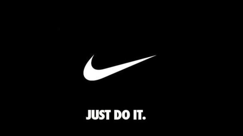 nike logo with just do it