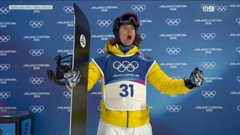 Guseli climbs into podium contention in big air final