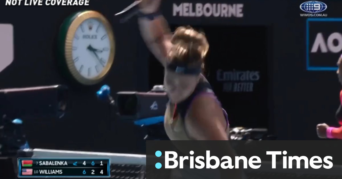 Video: Sabalenka throws her toys