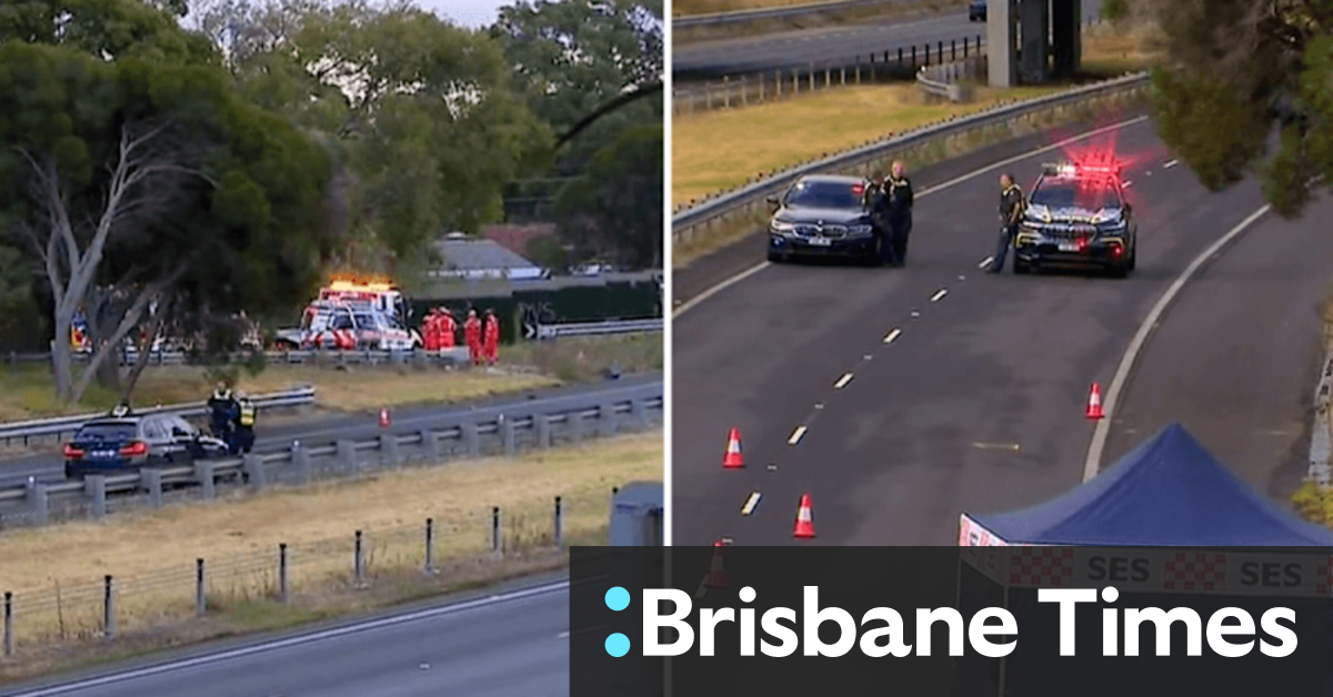 Pedestrian killed after being hit by truck on major Melbourne freeway ...