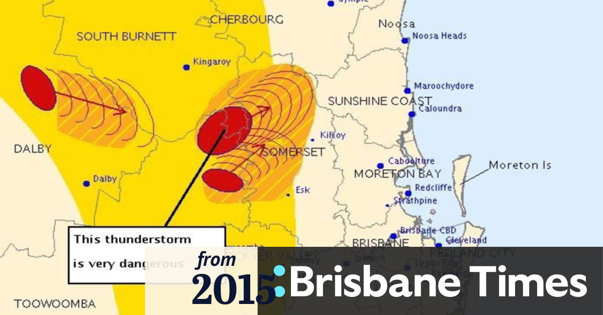 Brisbane weather: Severe thunderstorm warning for Brisbane ...