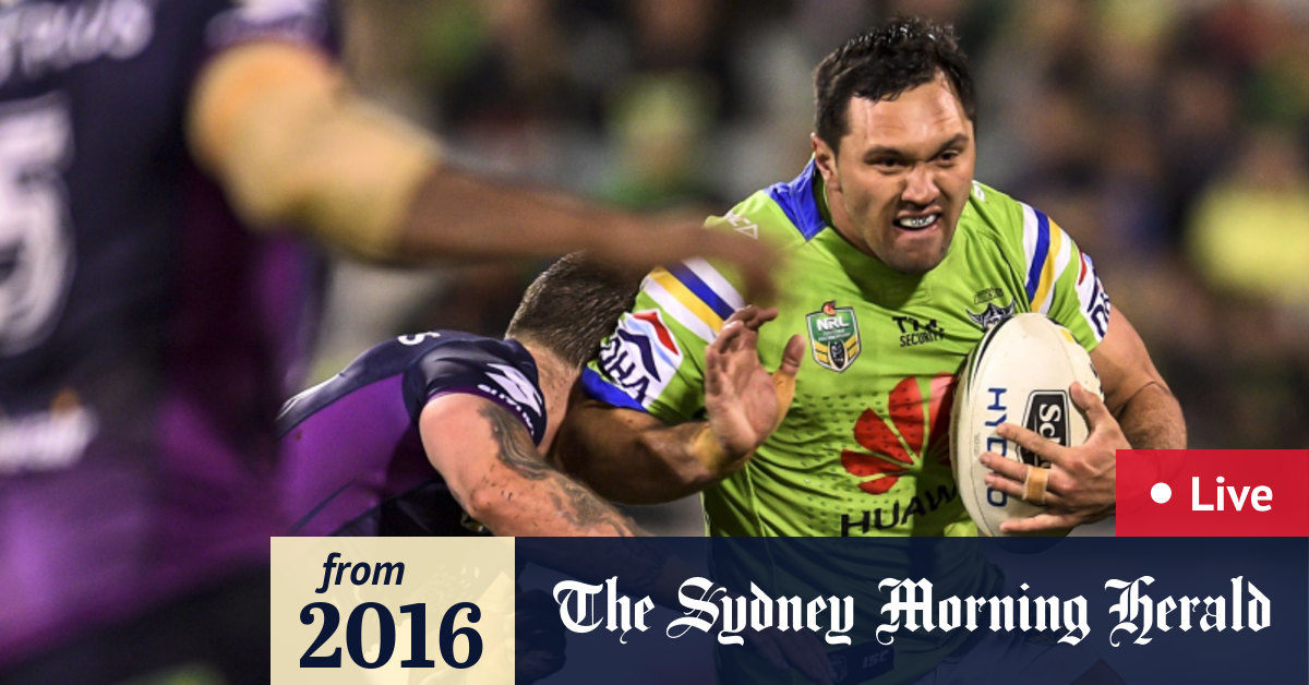 Live NRL scores: Melbourne Storm v Canberra Raiders ...