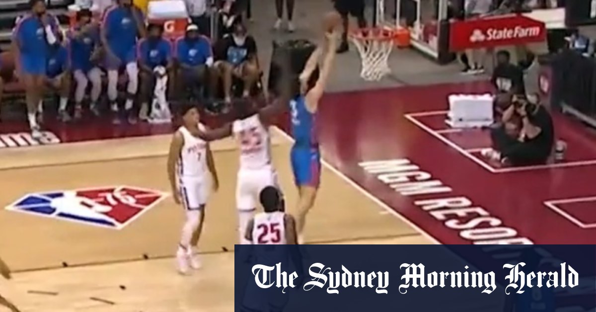 Video: Josh Giddey's first points of the NBA Summer League