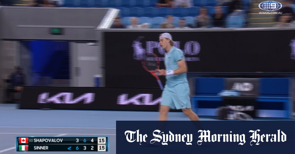 Video: Australian Open: Denis Shapovalov v Jannik Sinner