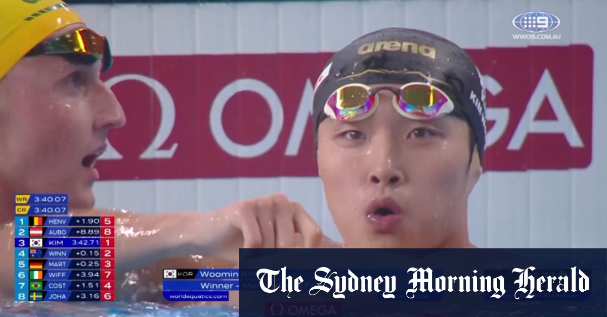 Video Men 400m Freestyle final Race replay World Aquatics Championships 2024