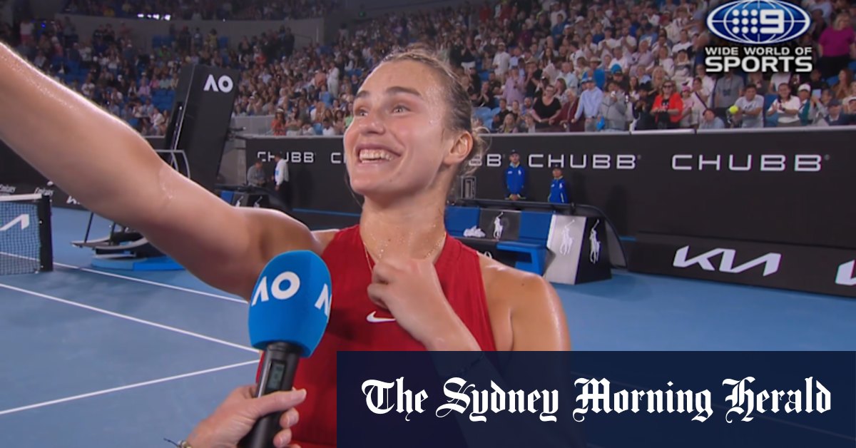 Video: Sabalenka's interesting pre-match routine