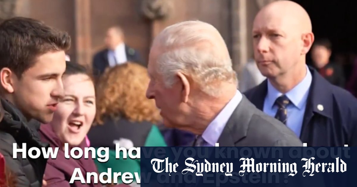 King Charles heckled by member of the public