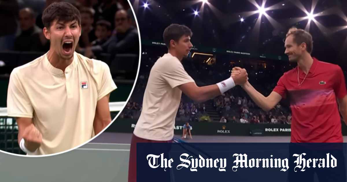 Video Furious Popyrin defies poor call to beat Medvedev