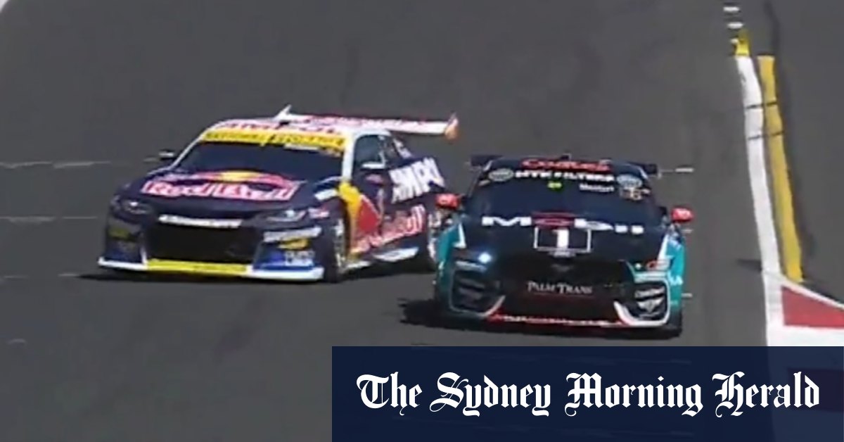 Supercars champ Will Brown narrowly avoids collision