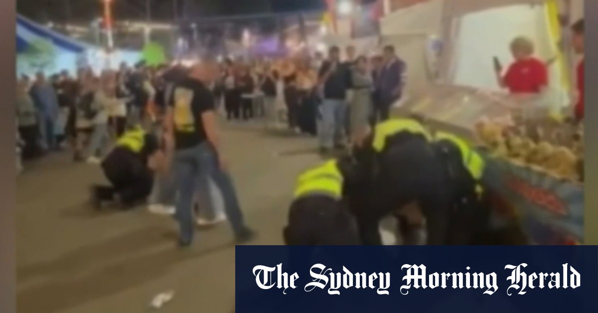 Couple arrested after police officers hurt at Royal Adelaide Show