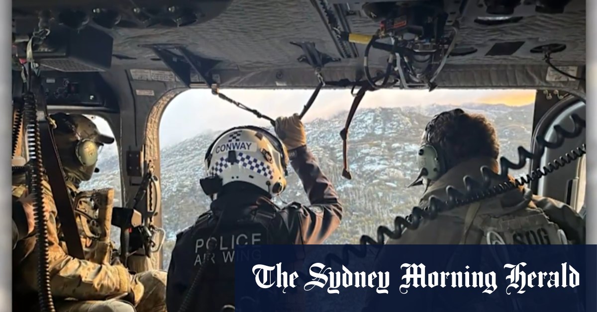 Dramatic vision of police manhunt for accused gunman