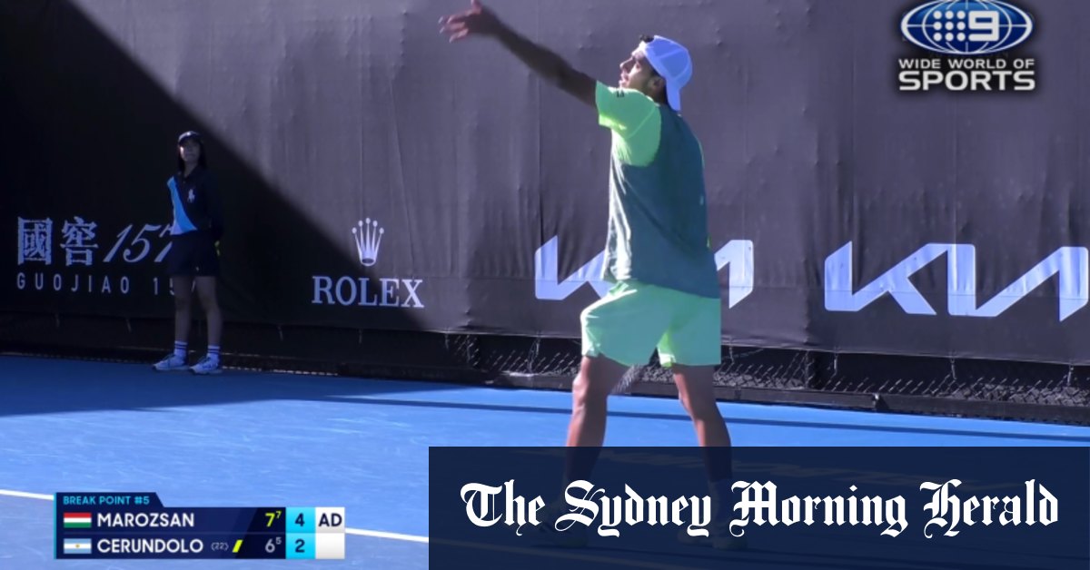 Video Australian Open Highlights Fabian Marozsan v Francisco Cerundolo