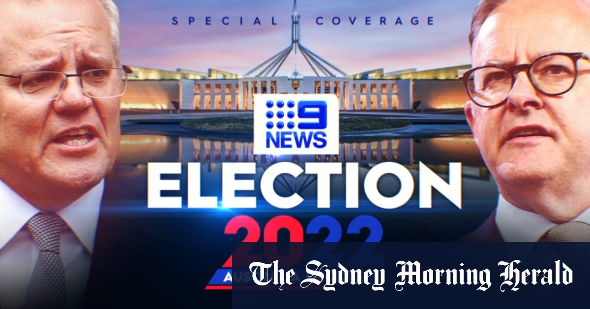 Video Election 2022 coverage on Nine