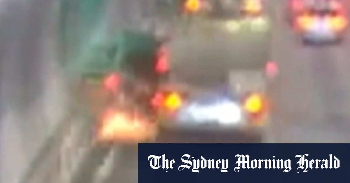 Driver escapes after fuel tanker crushes SUV against tunnel wall