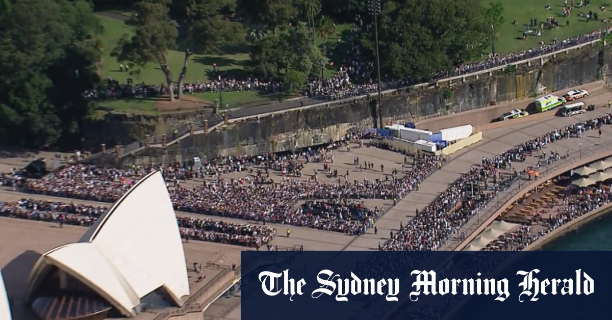 Thousands line up harbourside to meet King Charles and Queen Camilla