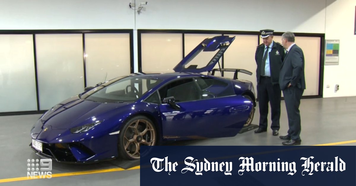 Video: 'One of a kind' Lamborghini to be auctioned by Queensland Police
