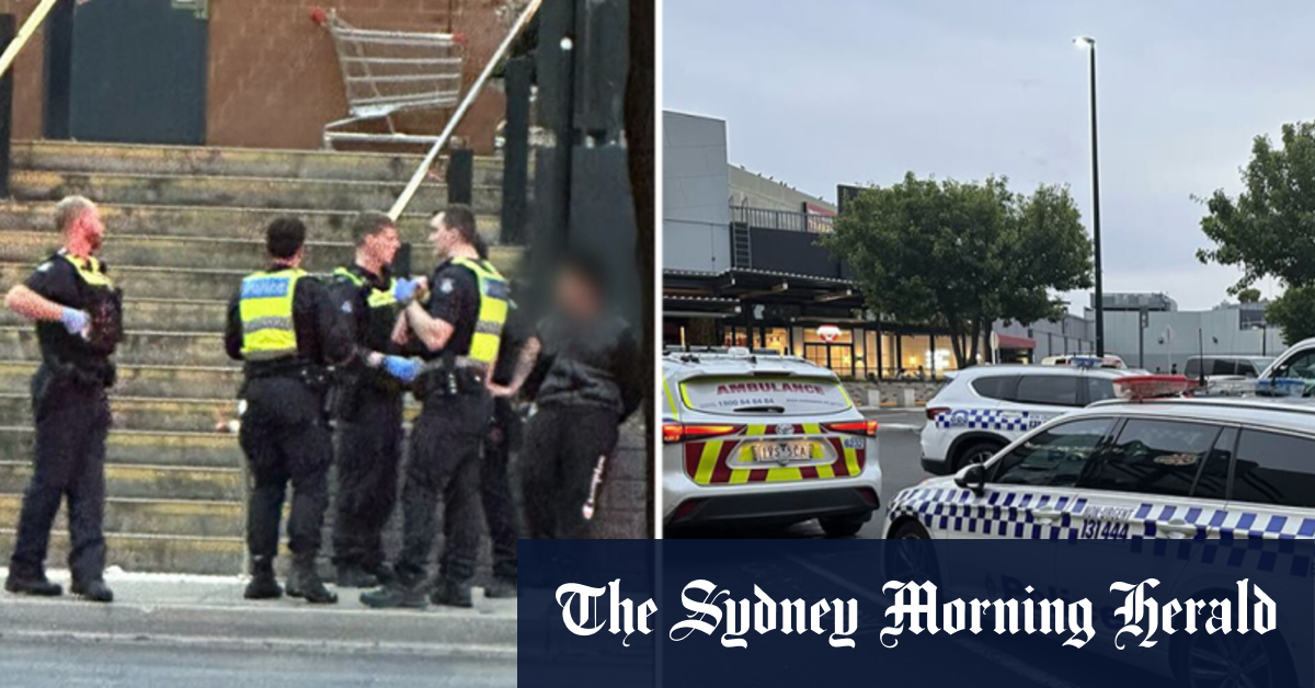 Video: Five men arrested after stabbing at Melbourne shopping centre