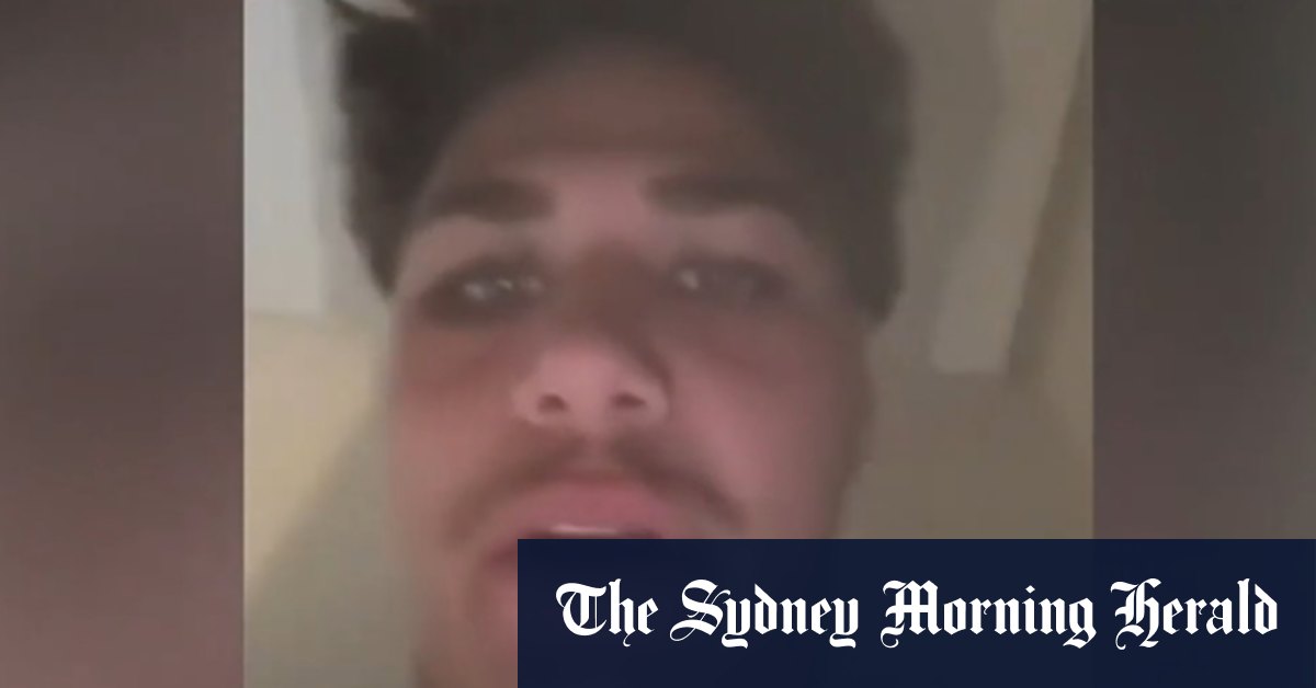 Reece Walsh drinks toilet water