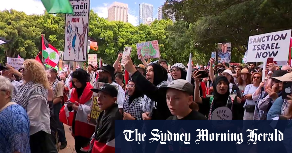Thousands join pro-Palestine march in Sydney