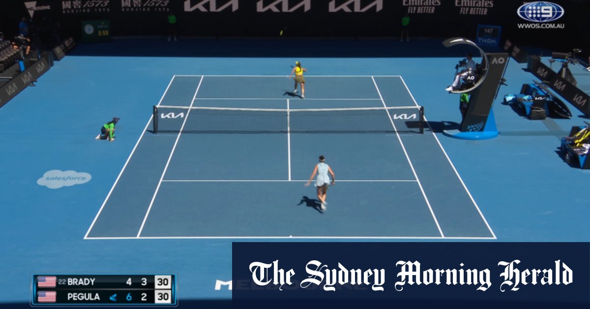 Video: Australian Open: Jennifer Brady v Jessica Pegula
