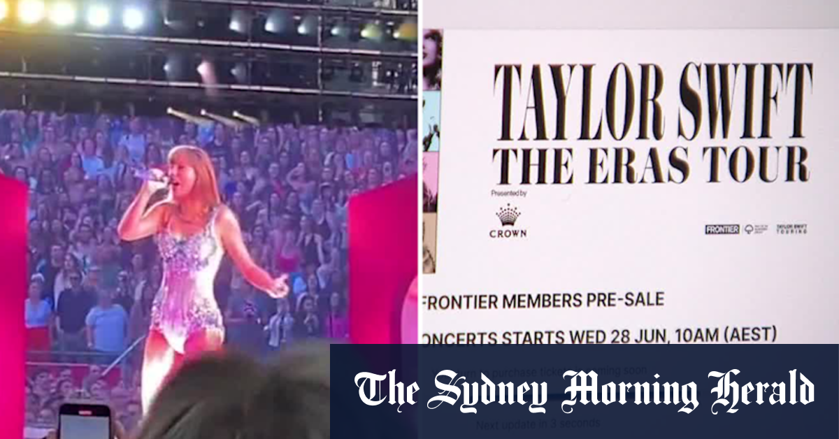 Video: Melbourne's Taylor Swift tickets selling quickly