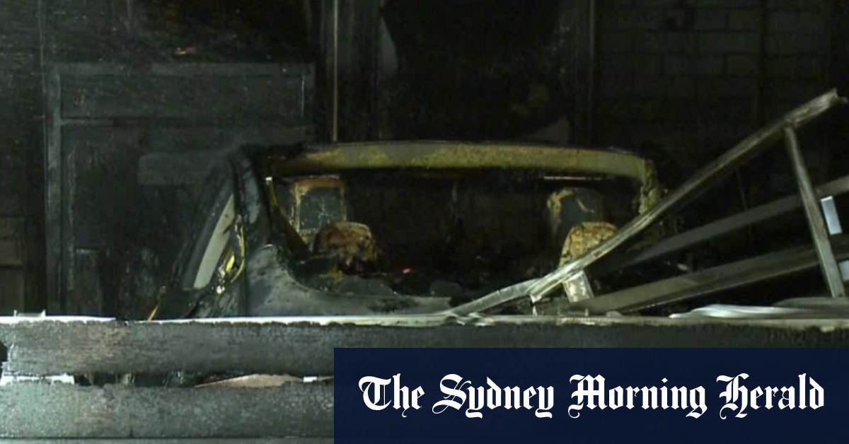 Video: Luxury cars destroyed in Sydney fire