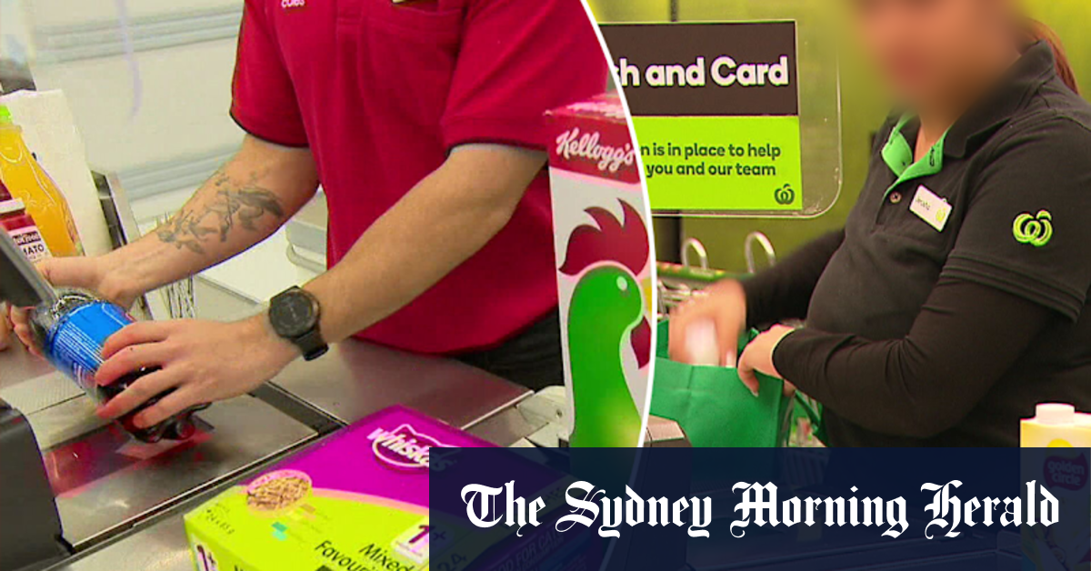 Video Coles and Woolies workers take strike action