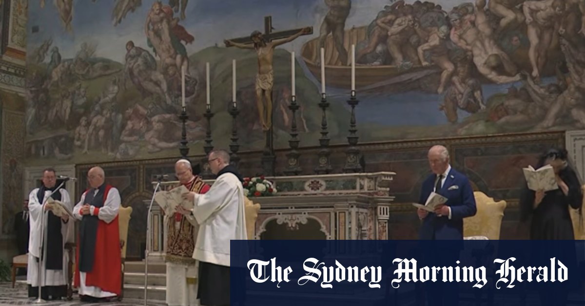 King Charles and Pope Leo pray together in historic service