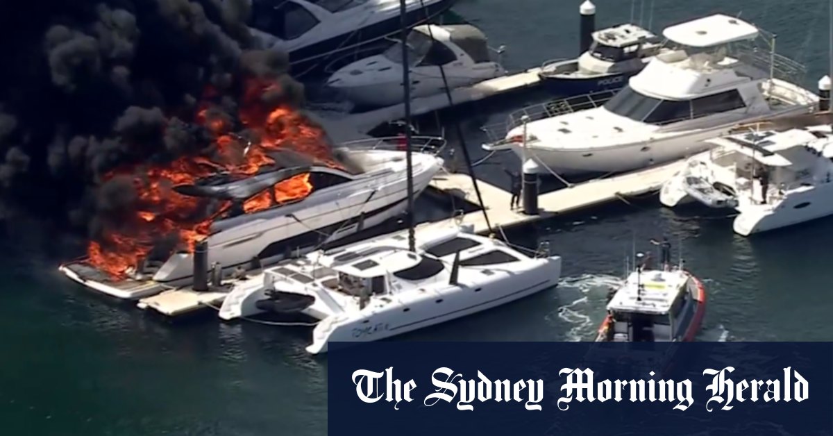 Luxury yacht with  million price tag destroyed in inferno