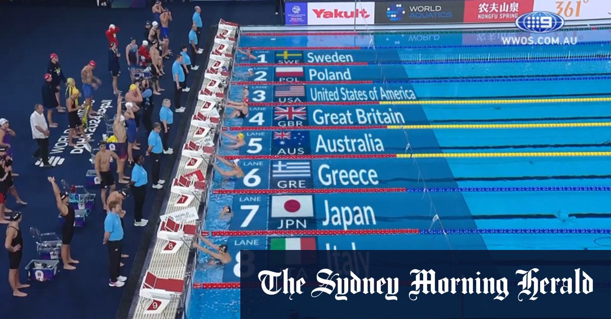 Video Mixed 4x100m Medley Relay final World Aquatics Championships 2024