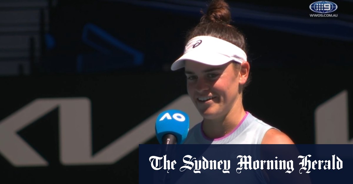 Video: Jennifer Brady chats after advancing to the quarter finals