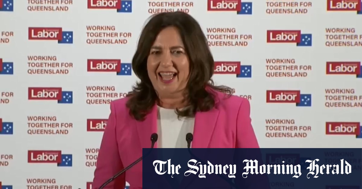 Video: Annastacia Palaszczuk delivers victory speech