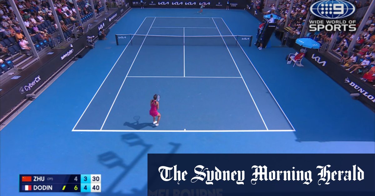 Video Australian Open Highlights Lin Zhu v Oceane Dodin