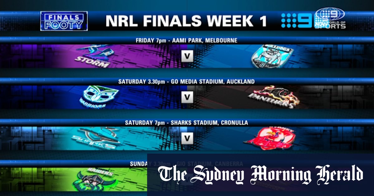 NRL 2025 finals week one fixture revealed