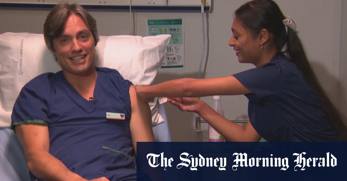 Video: Deputy Chief Medical Officer Nick Coatsworth receives AstraZeneca vaccination