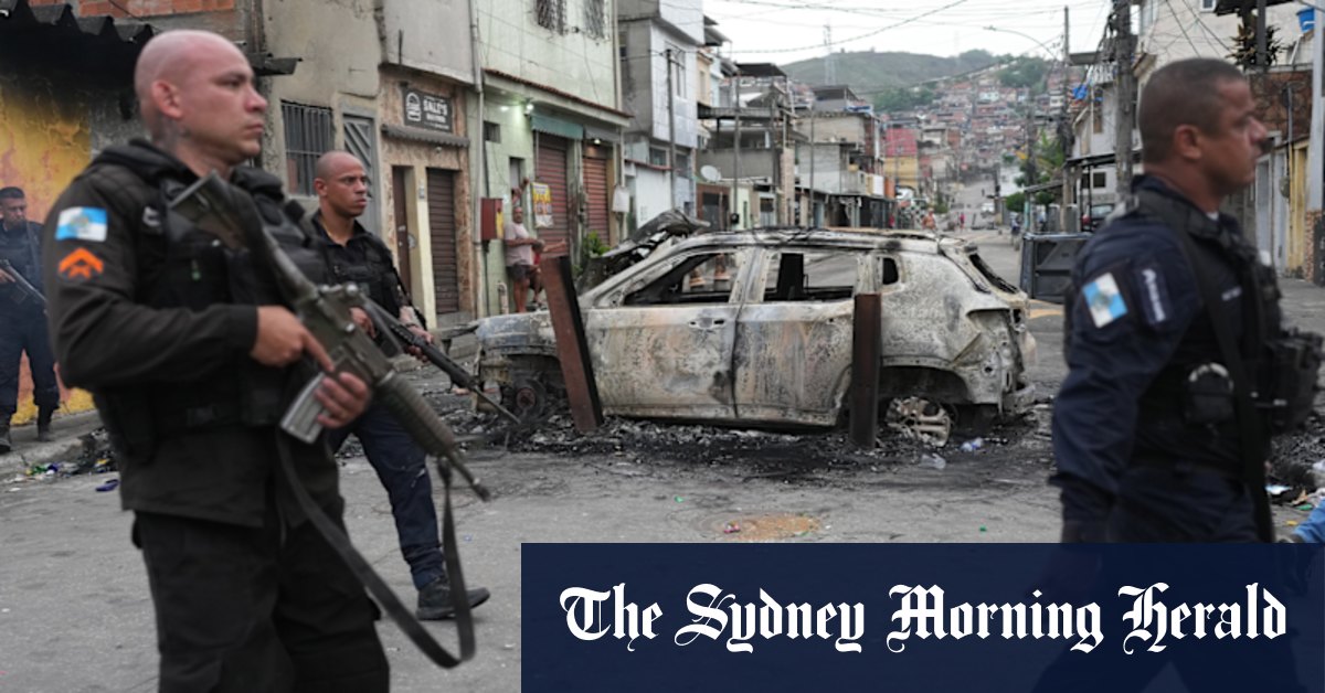 At least 64 killed in huge Rio police raids