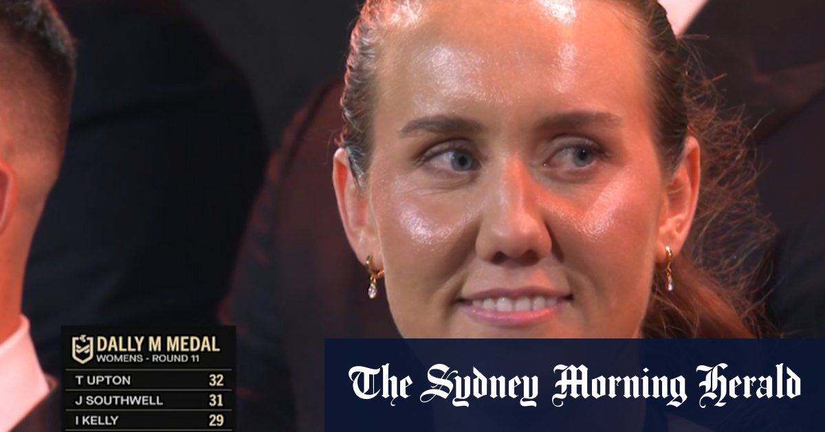 Upton pips teammate for Dally M Medal