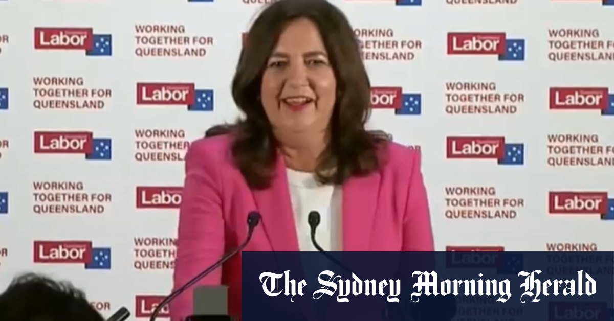 Video: Annastacia Palaszczuk wins third term in government