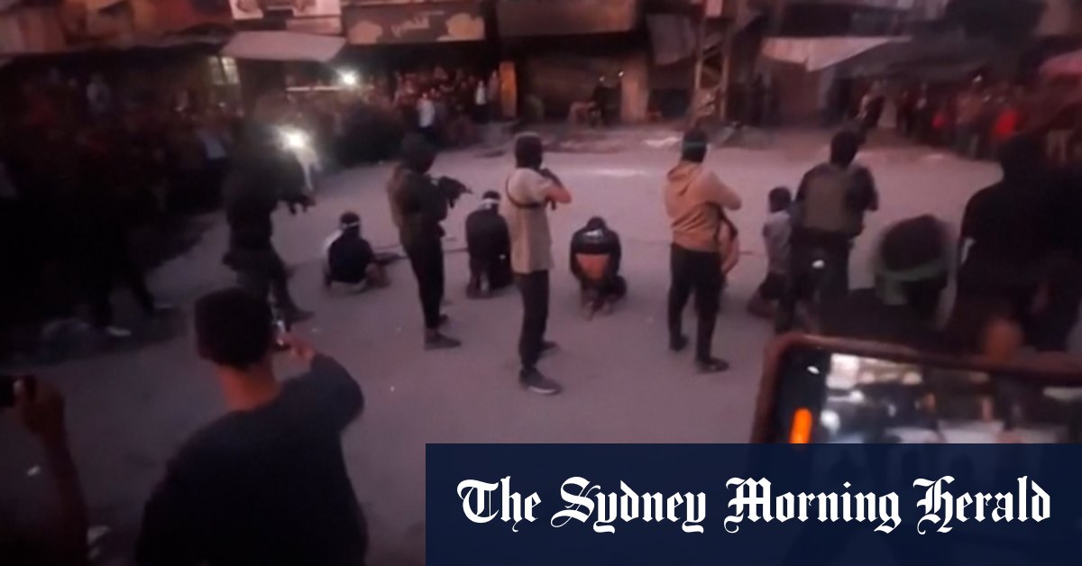 Footage shows Hamas fighters allegedly executing ‘collaborators’ in Gaza