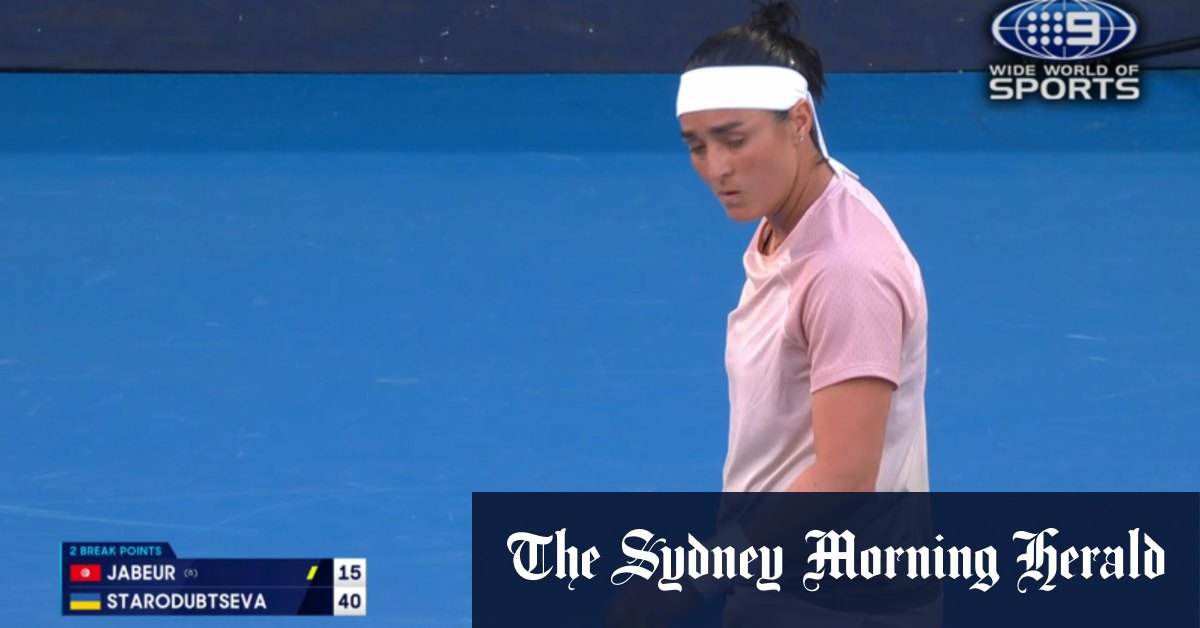Video Australian Open Highlights Ons Jabeur v Yuliia Starodubtseva