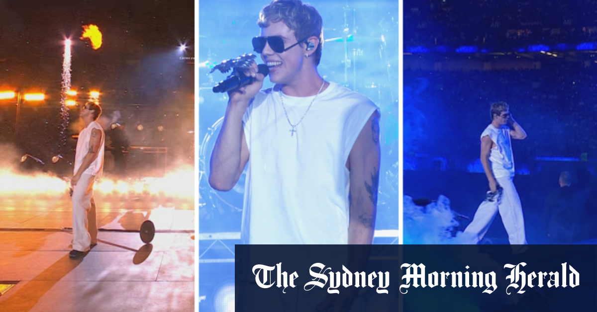 Video The Kid LAROI performs at the 2024 NRL Grand Final