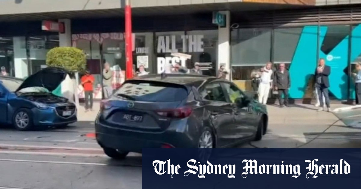 Car flips during crash on busy Melbourne road Flipboard