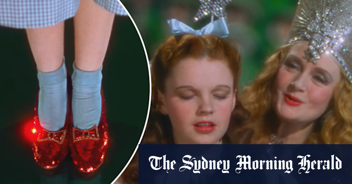 Pair of Judy Garland’s ruby slippers from The Wizard of Oz to be sold ...