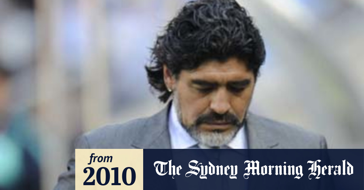 Diego Maradona Superstar On The Sidelines