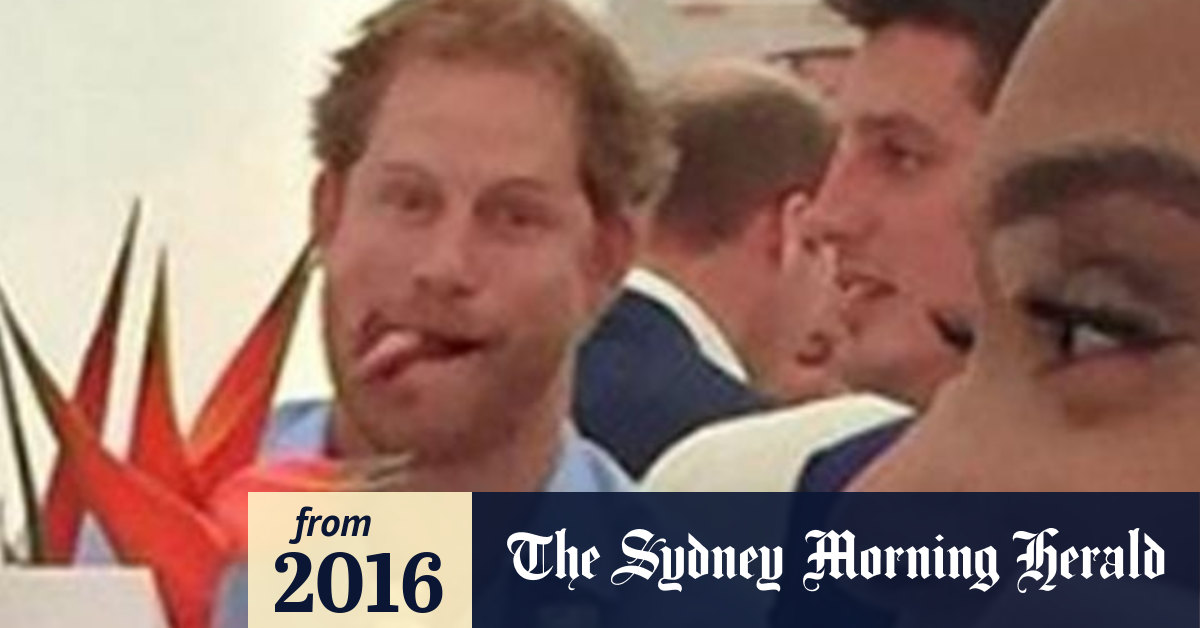 Prince Harry Photobombs Model Winnie Harlow By Sticking His Tongue Out In Background Of Picture At Polo Match Lunch