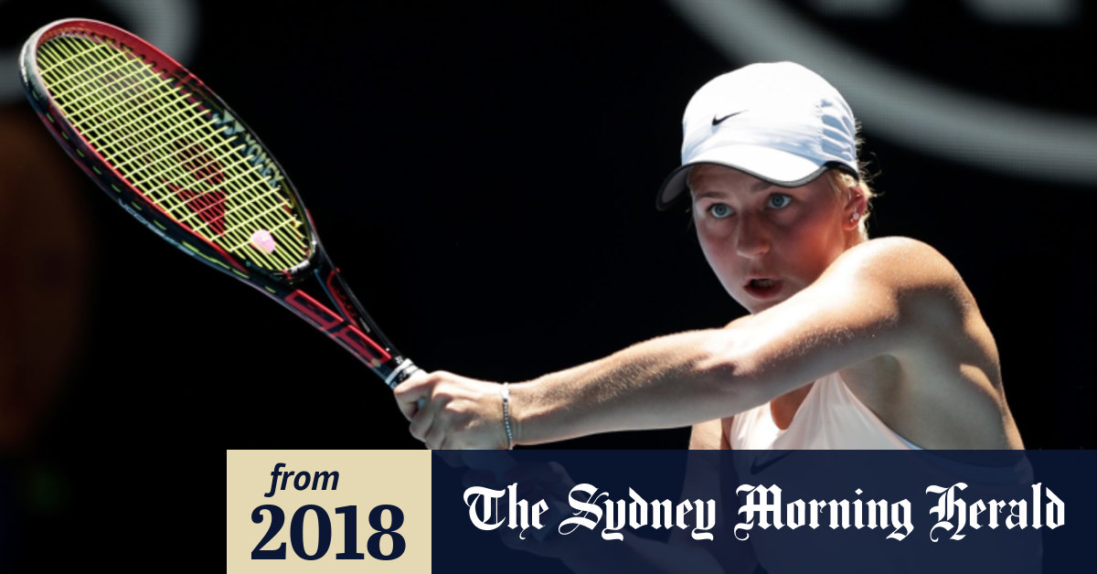 Australian Open 2018 15 Year Old Marta Kostyuk S Dream Run Ends